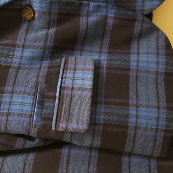 Merona Blue Plaid Blazer - Picture 7 of 12